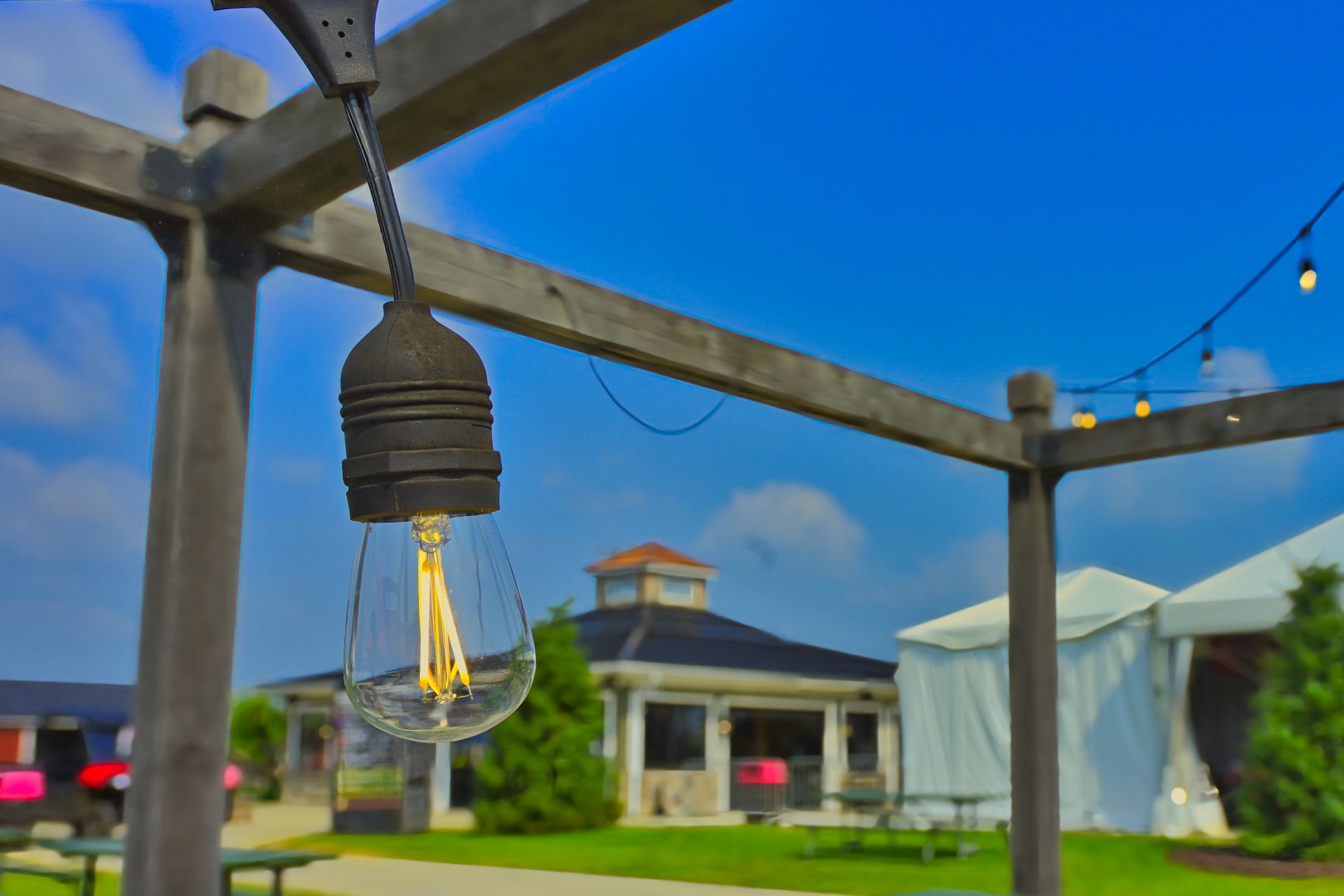 Commercial exterior event photography — Frankenmuth Brewery Michigan
