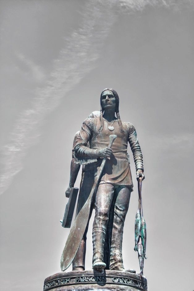 Algonac monument black and white fine art photography — Michigan landmark print