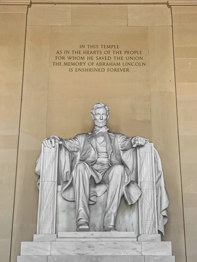 Lincoln Memorial Washington DC in black and white — fine art travel landmark photography by Atelier Lens LLC